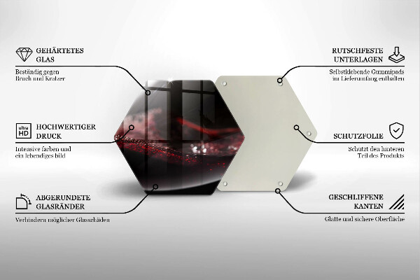 Tagliere in vetro temperato Vino rosso in un bicchiere