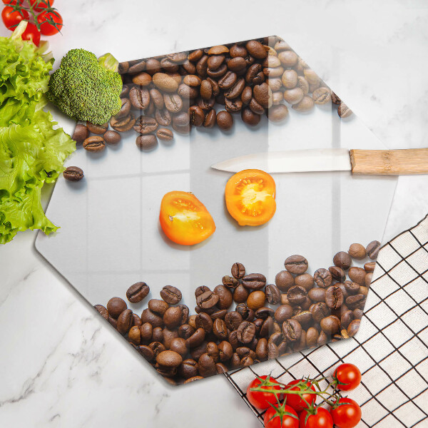Tagliere in vetro temperato Chicchi di caffè