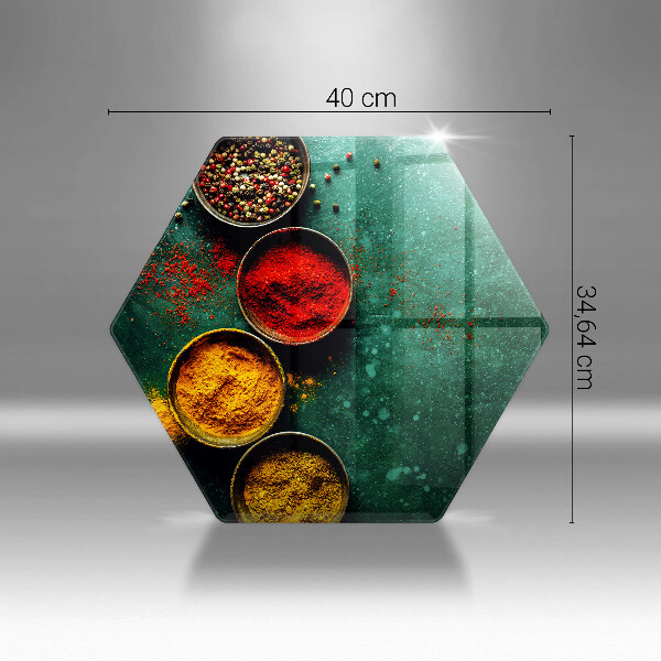 Tagliere in vetro temperato Spezie orientali