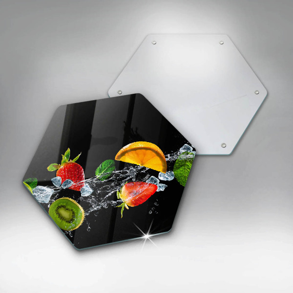 Tagliere in vetro temperato Frutta in acqua