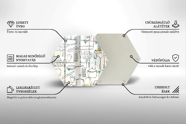 Tagliere in vetro temperato Accessori per la cucina