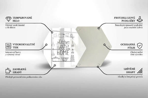 Tagliere in vetro temperato Iscrizione frase