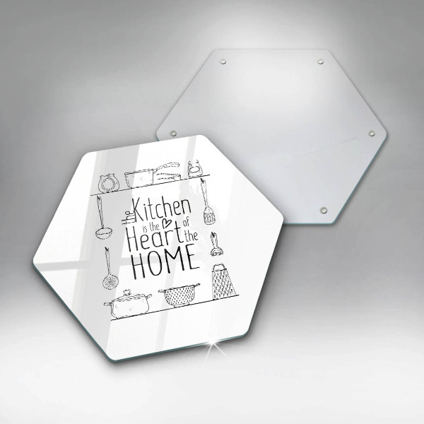 Tagliere in vetro temperato Iscrizione frase