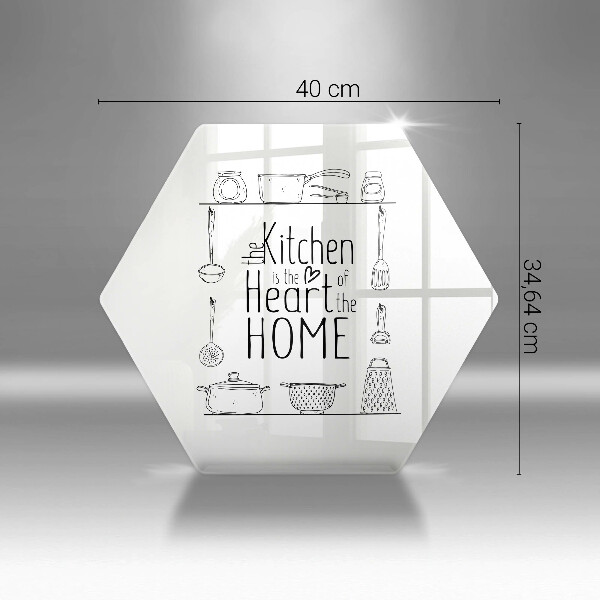 Tagliere in vetro temperato Iscrizione frase