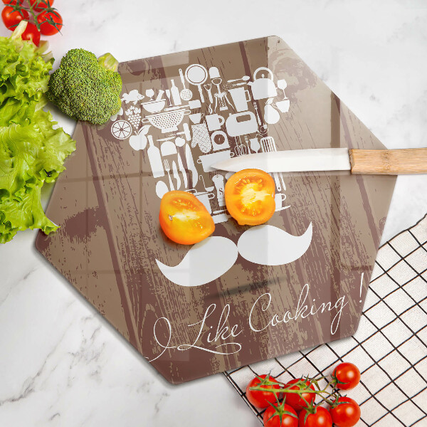 Tagliere in vetro temperato I like cooking