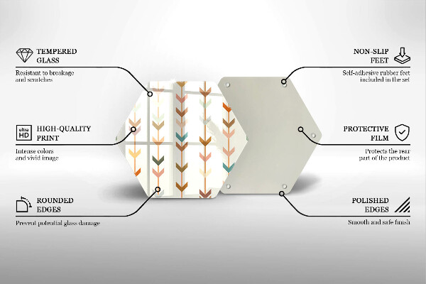 Tagliere in vetro temperato Elementi geometrici