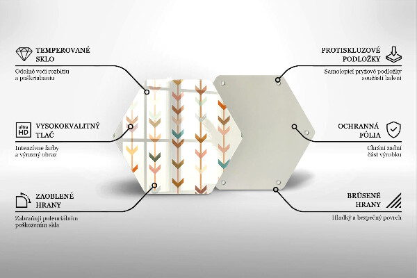Tagliere in vetro temperato Elementi geometrici