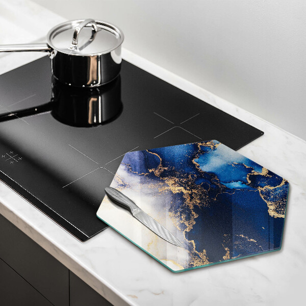 Tagliere in vetro temperato Astrazione del marmo