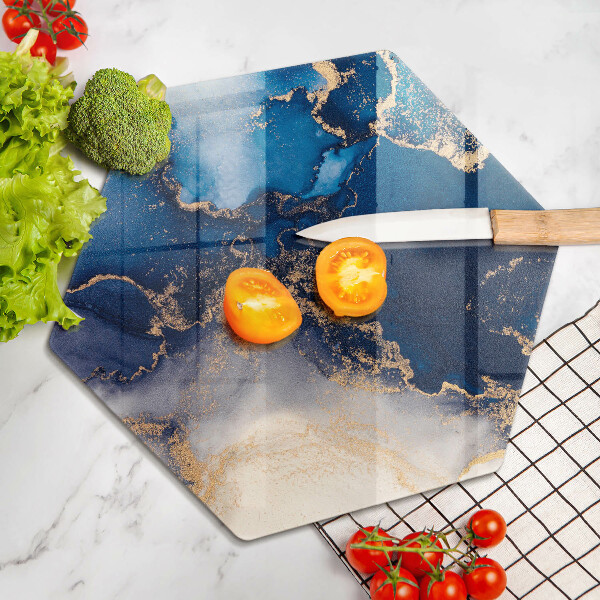 Tagliere in vetro temperato Astrazione del marmo