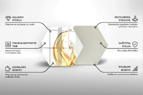 Tagliere in vetro temperato olio d'oliva