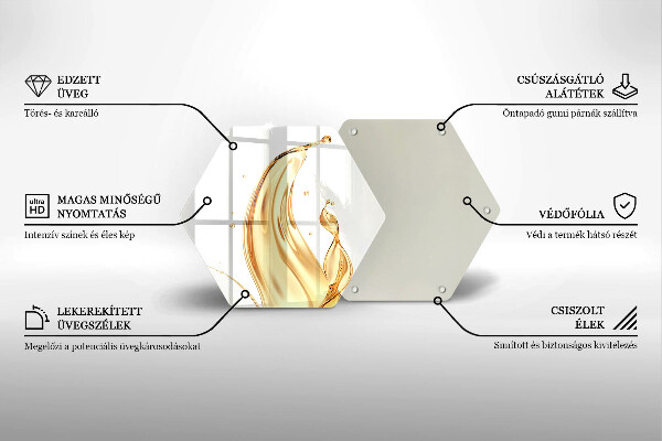 Tagliere in vetro temperato olio d'oliva