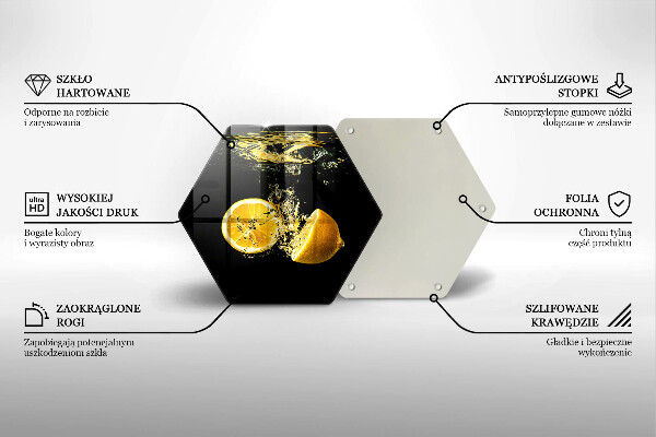 Tagliere in vetro Succoso frutto di limone