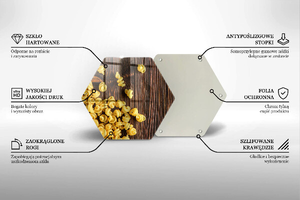 Tagliere in vetro temperato Pasta in tavola