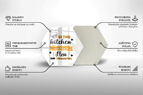 Tagliere in vetro temperato In this kitchen we made mess and memories