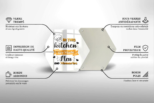 Tagliere in vetro temperato In this kitchen we made mess and memories