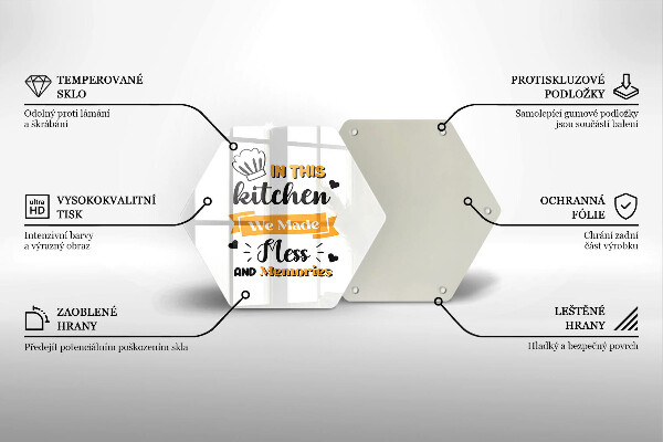 Tagliere in vetro temperato In this kitchen we made mess and memories