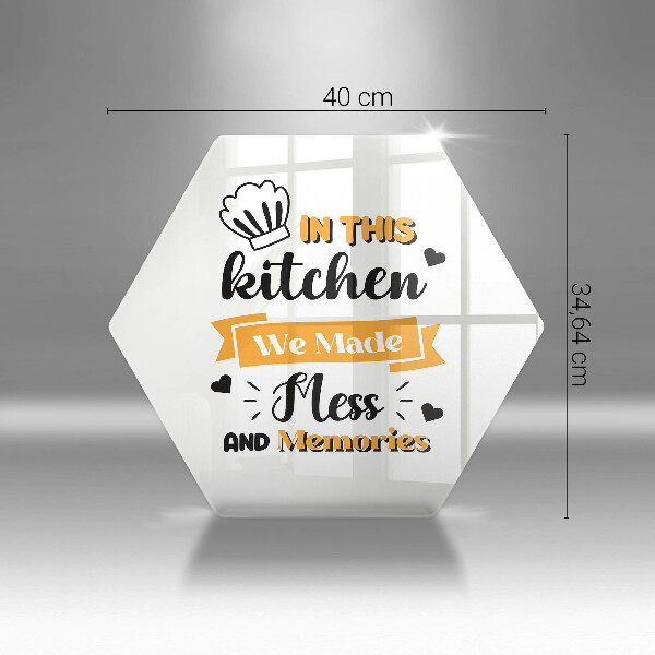 Tagliere in vetro temperato In this kitchen we made mess and memories