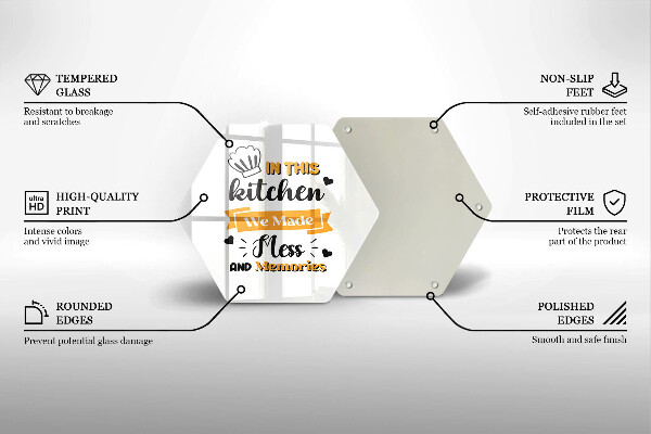 Tagliere in vetro temperato In this kitchen we made mess and memories