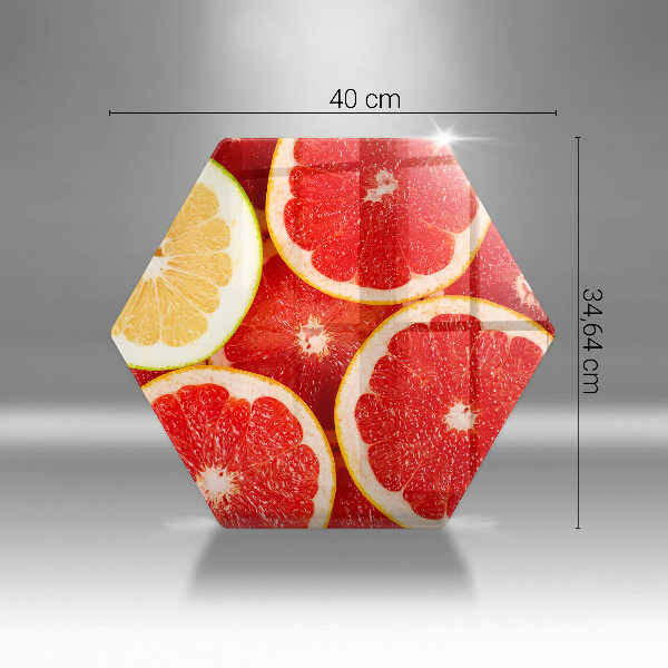 Tagliere in vetro temperato Fette di pompelmo