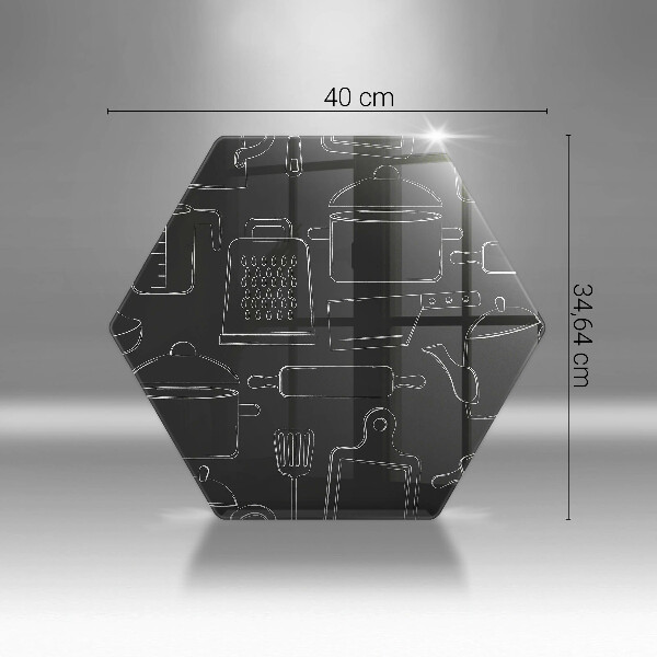 Tagliere in vetro temperato Accessori da cucina dei cartoni animati