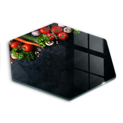 Tagliere in vetro temperato Verdure colorate