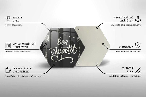 Tagliere in vetro temperato Bon Appetit