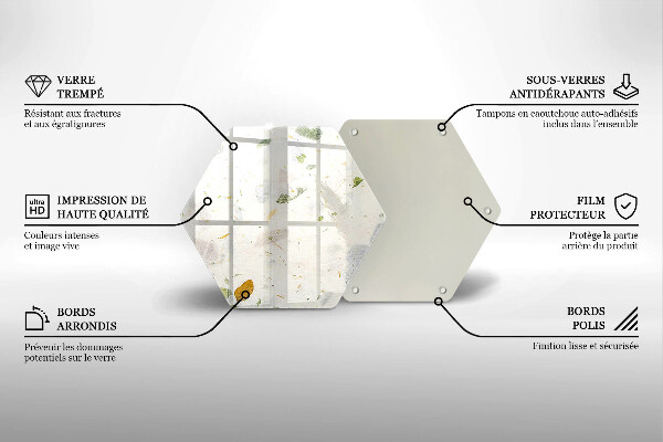 Tagliere in vetro temperato Foglie cadenti