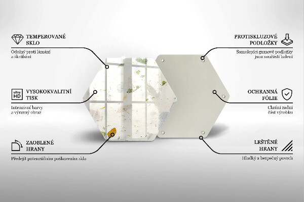 Tagliere in vetro temperato Foglie cadenti