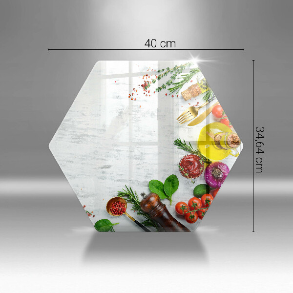 Tagliere in vetro temperato Verdure e spezie