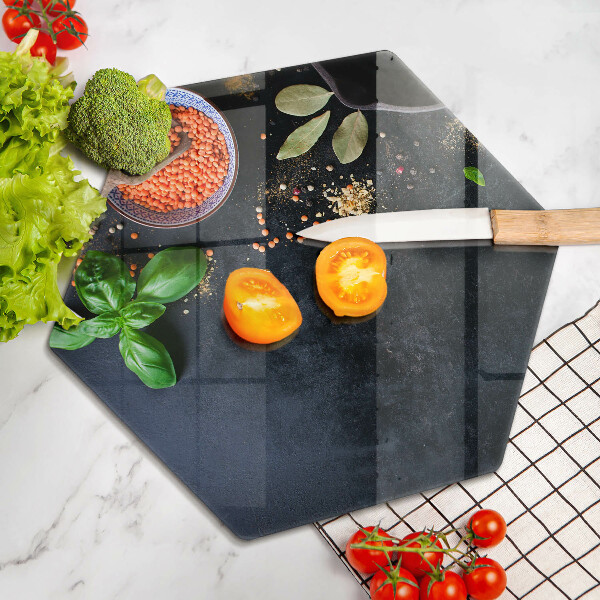 Tagliere in vetro temperato Ciotole di spezie