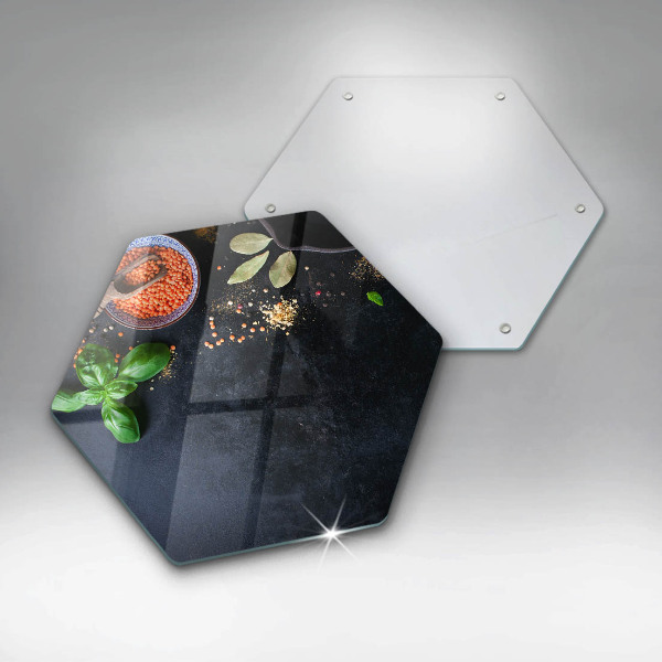 Tagliere in vetro temperato Ciotole di spezie