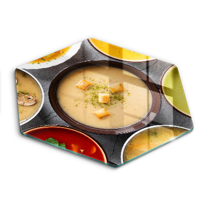 Tagliere in vetro temperato Zuppe colorate