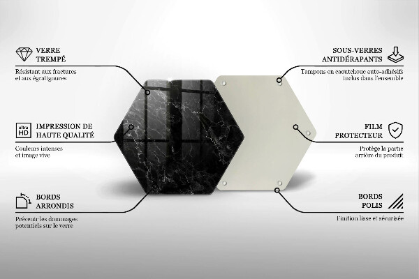 Tagliere in vetro Marmo elegante