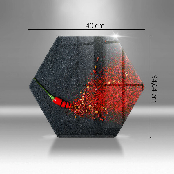 Tagliere in vetro Peperoncino