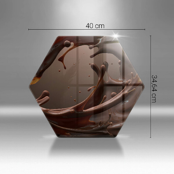 Tagliere in vetro Cioccolato liquido