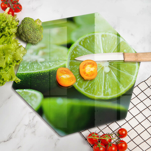 Tagliere in vetro temperato Agrumi di lime