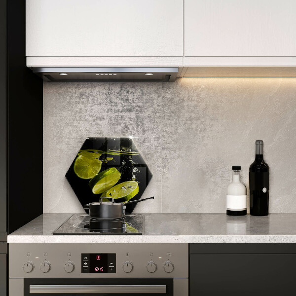 Tagliere in vetro temperato Limette in acqua