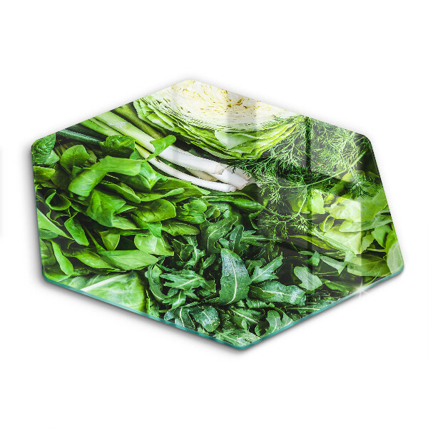 Tagliere in vetro temperato Verdure verdi