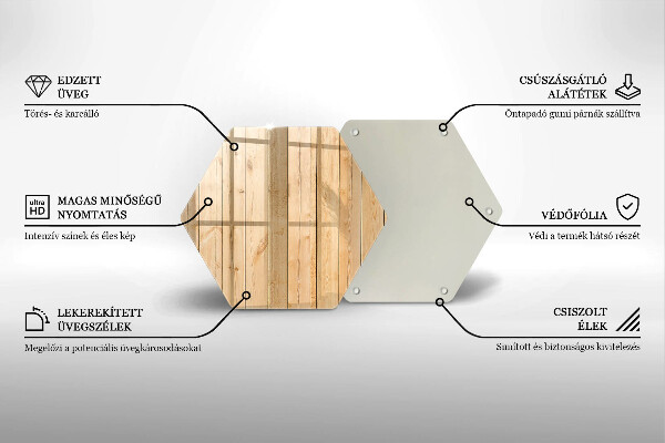 Tagliere in vetro temperato Tavole di legno delicate