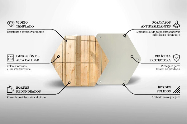 Tagliere in vetro temperato Tavole di legno delicate