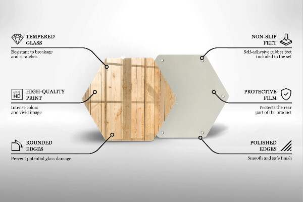 Tagliere in vetro temperato Tavole di legno delicate