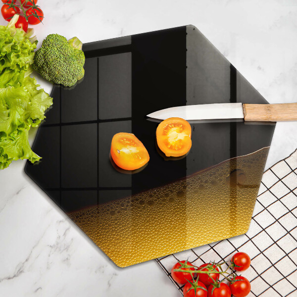 Tagliere in vetro temperato Birra gassata