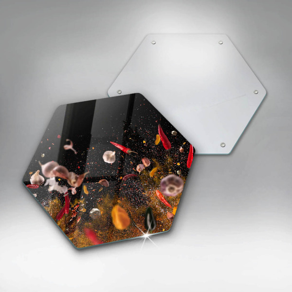 Tagliere in vetro temperato Spezie piccanti