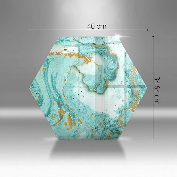 Tagliere in vetro Astrazione blu