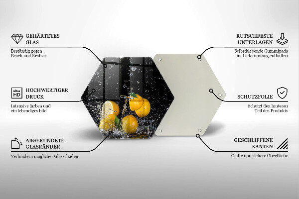 Tagliere in vetro Succoso frutto di limone