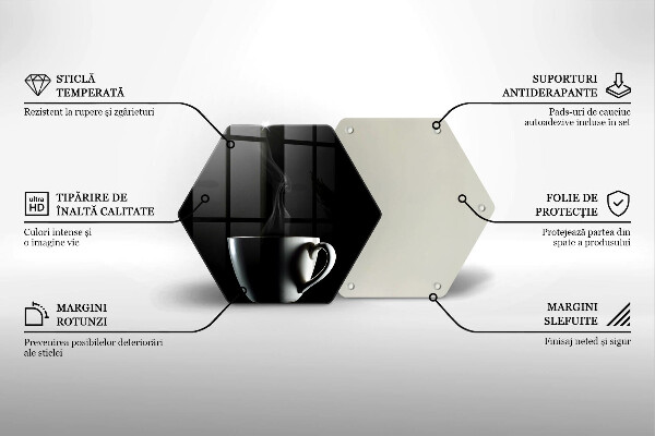 Tagliere in vetro Una tazza di tè