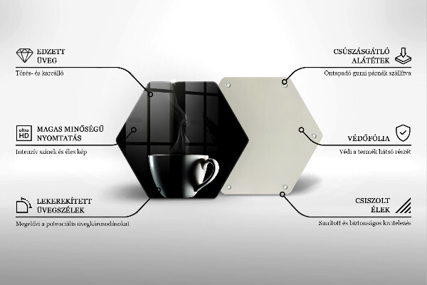 Tagliere in vetro Una tazza di tè