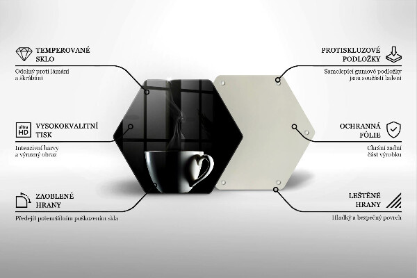 Tagliere in vetro Una tazza di tè