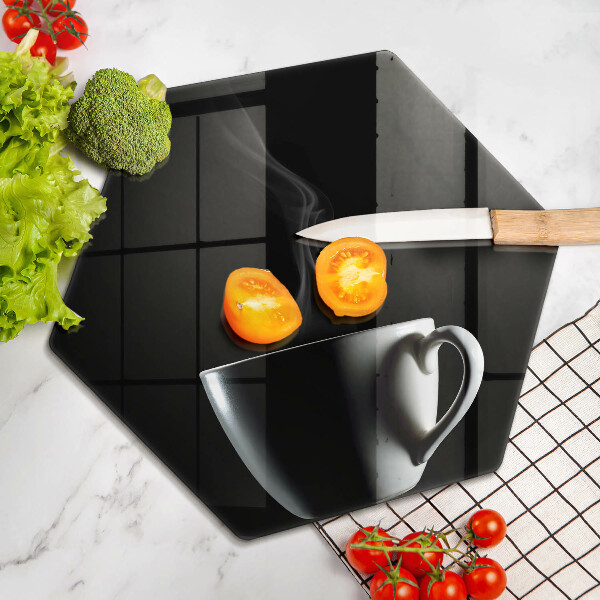 Tagliere in vetro Una tazza di tè