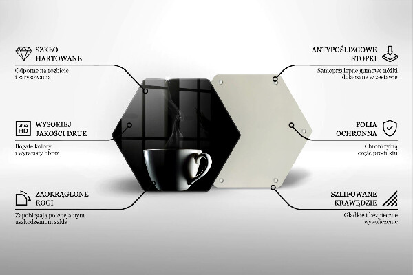 Tagliere in vetro Una tazza di tè